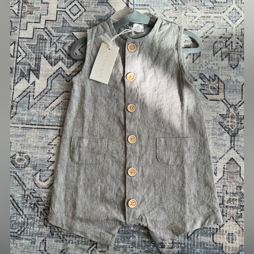 NWT linen and cotton romper by Jamie Kay